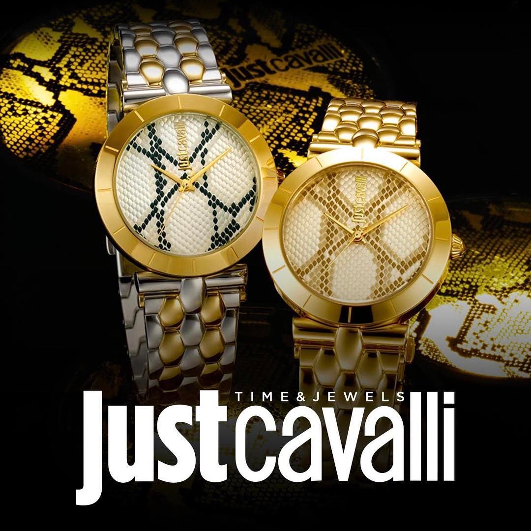 Ceasurile Just Cavalli cu cadrane în stilul pielii de șarpe