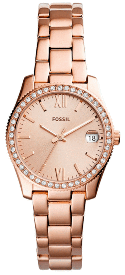FOSSIL Scarlette Three-Hand Date Rose-Gold-Tone Stainless Steel Watch ES4318