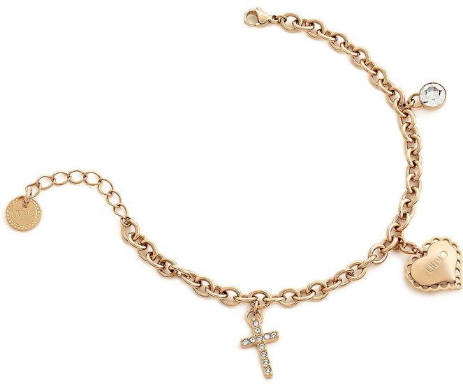 LIU JO Bracelet With Heart And Cross LJ1450