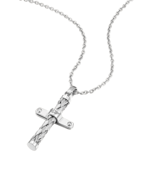 Crossed Necklace Police For Men PEAGN0032402