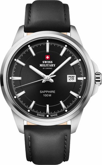 SWISS MILITARY BY CHRONO Classic Steel Watch for Men SM34104.08