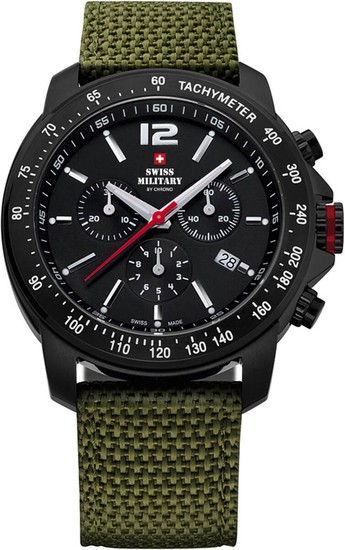 SWISS MILITARY BY CHRONO Army-Style Chronograph Watch SM34033.07