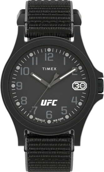 TIMEX UFC Apex Black Fabric Strap TW2V90800