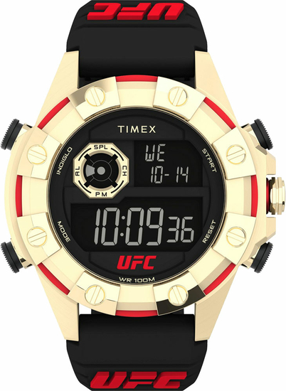 TIMEX UFC Kick 49mm Black Resin Strap Watch TW2V86600