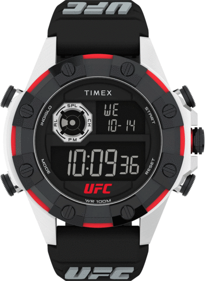 TIMEX UFC Kick 49mm Black Resin Strap Watch TW2V86700