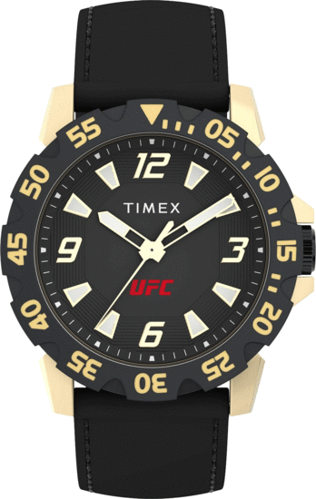 TIMEX UFC Street Champ 42mm Black Silicone Strap TW2V84400