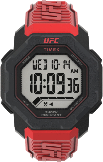 TIMEX UFC Strength Knockout Red Silicone Strap TW2V88200