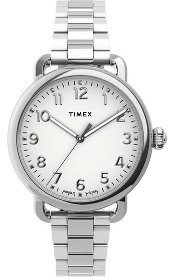 Timex® Standard 34mm Stainless Steel Bracelet Watch TW2U13700