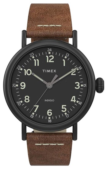 TIMEX Standard 40mm Leather Strap Watch TW2T69300