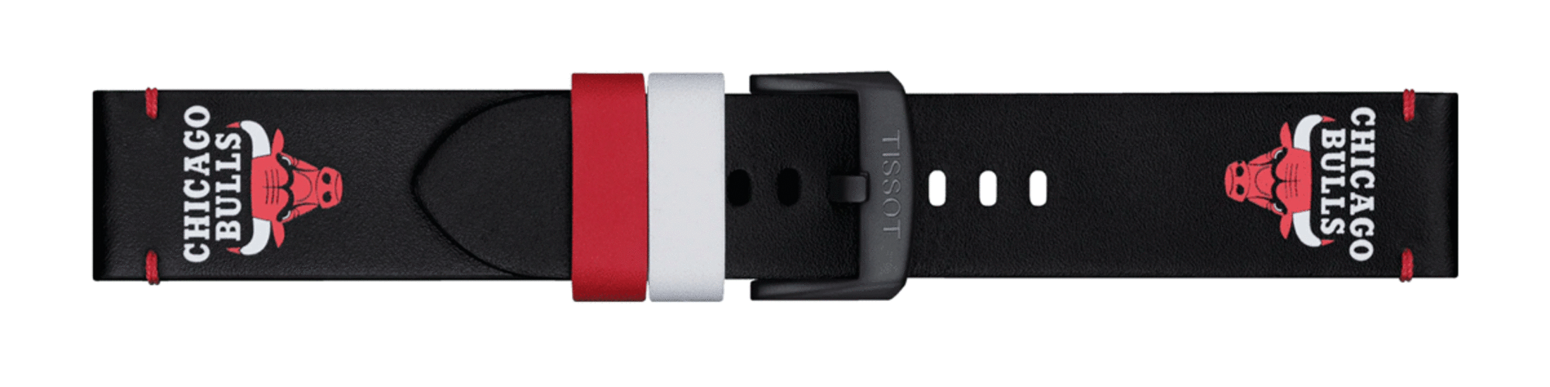 TISSOT T852.047.508 OFFICIAL NBA LEATHER STRAP CHICAGO BULLS 22MM