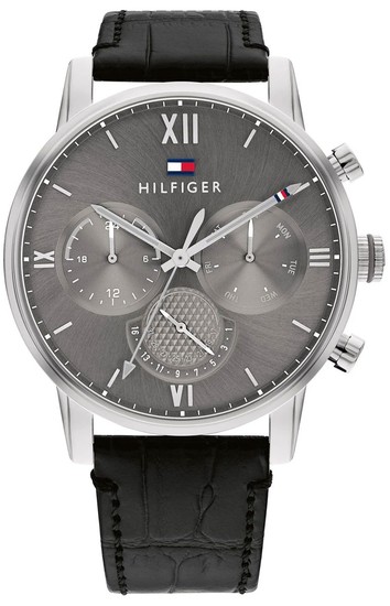 TOMMY HILFIGER CROCO LEATHER MULTIFUNCTION WATCH 1791883