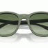 Emporio Armani Men’s Panto Sunglasses with Interchangeable Lenses EA4211 50011W